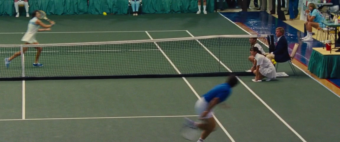 Battle of the Sexes (2017), wide, 2.39:1 — film still