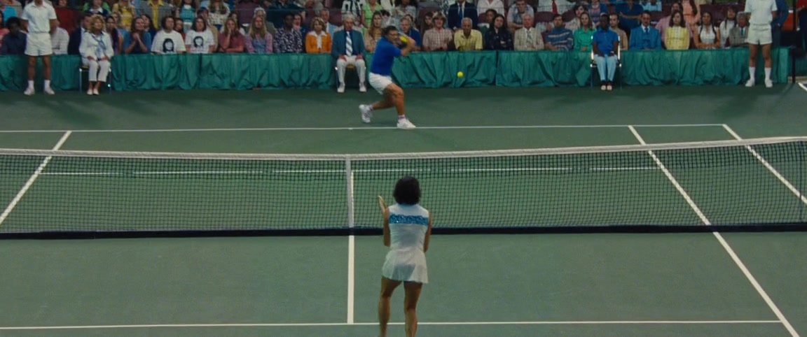 Battle of the Sexes (2017), wide, 2.39:1 — film still