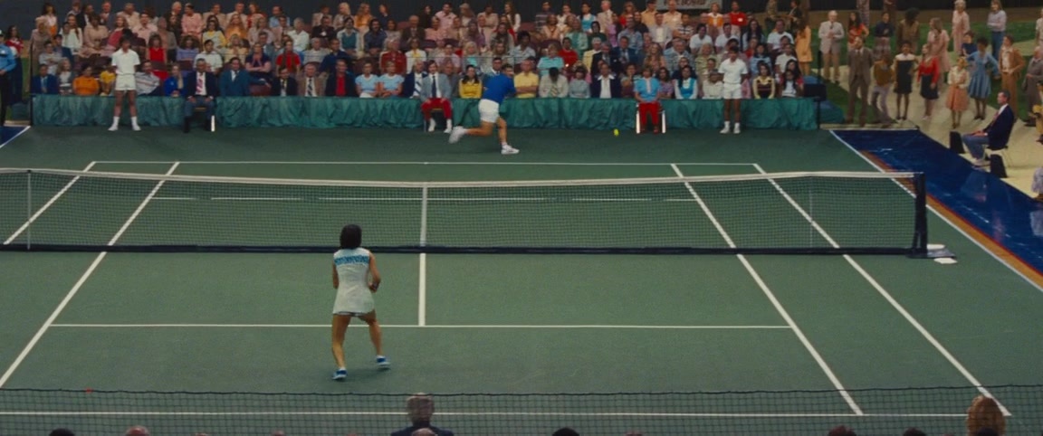 Battle of the Sexes (2017), wide, 2.39:1 — film still