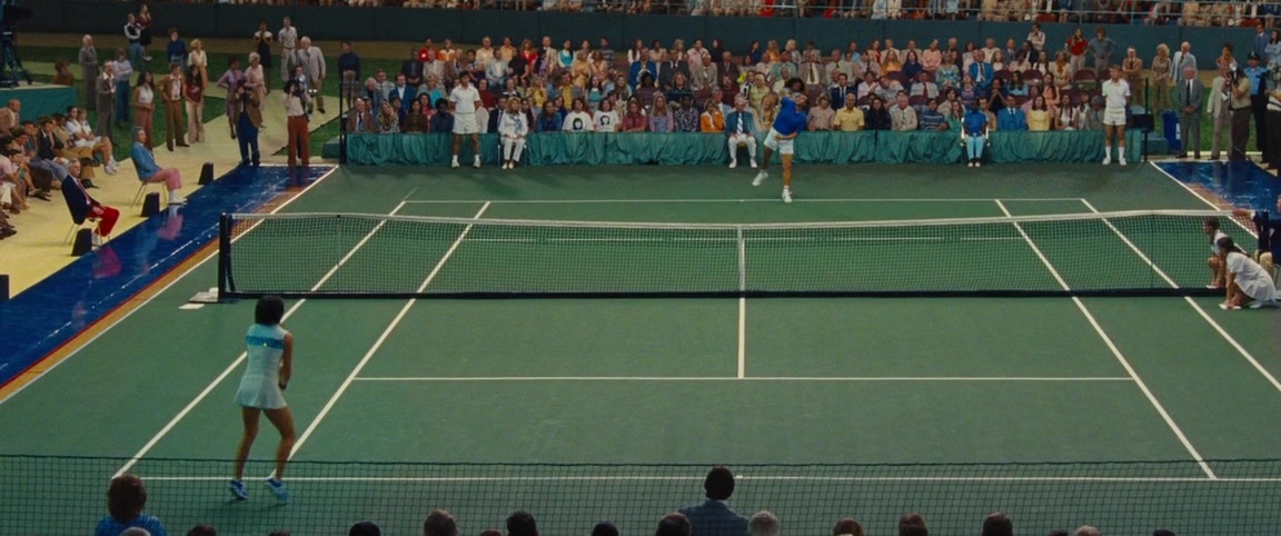 Battle of the Sexes (2017), wide, 2.39:1 — film still