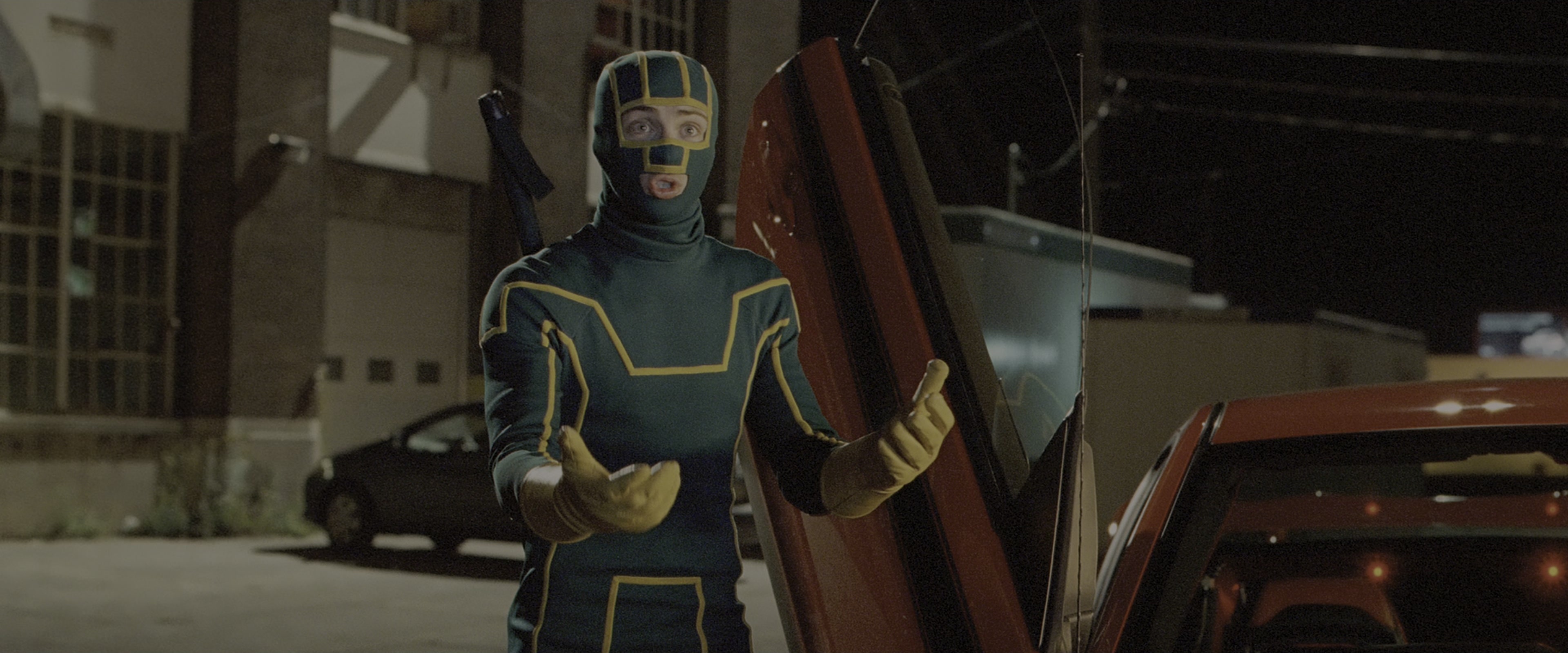 Kick-Ass (2010), wide, 2.40:1 — film still