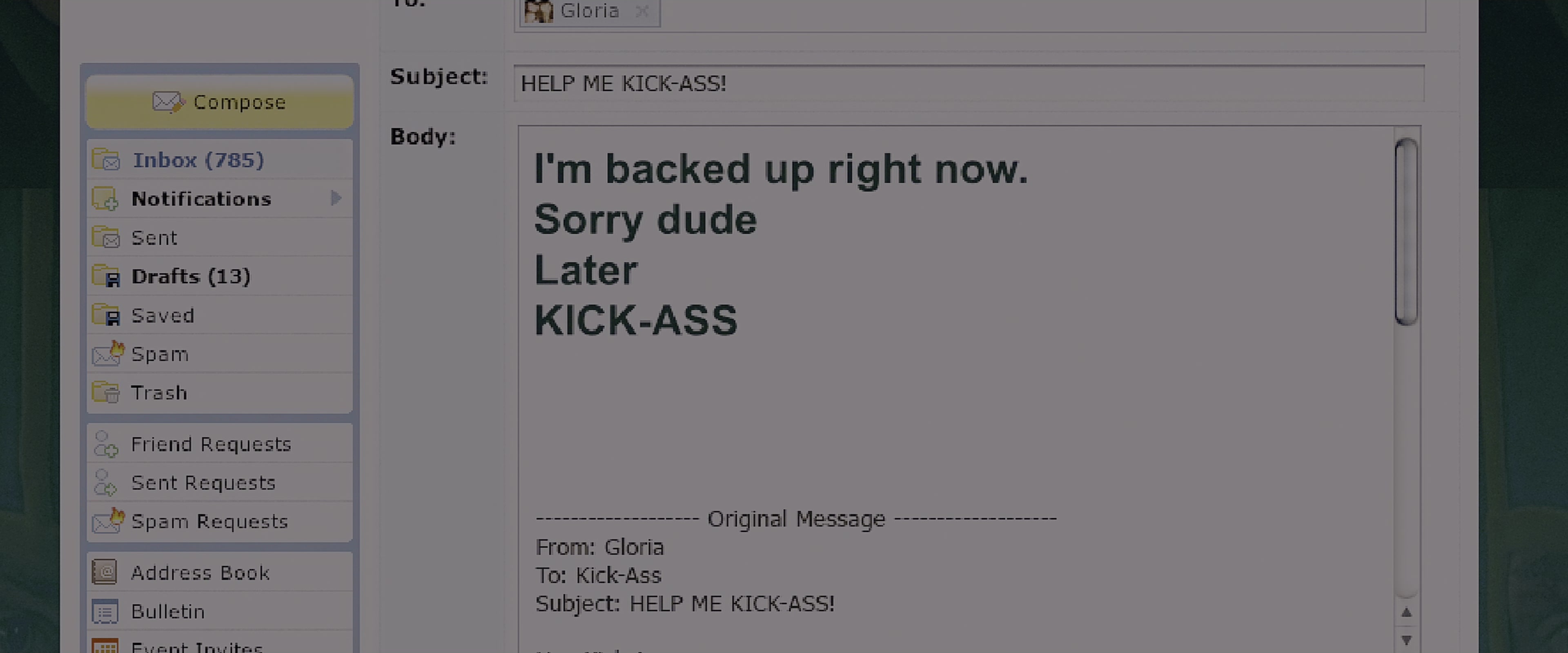 Kick-Ass (2010), wide, 2.40:1 — film still