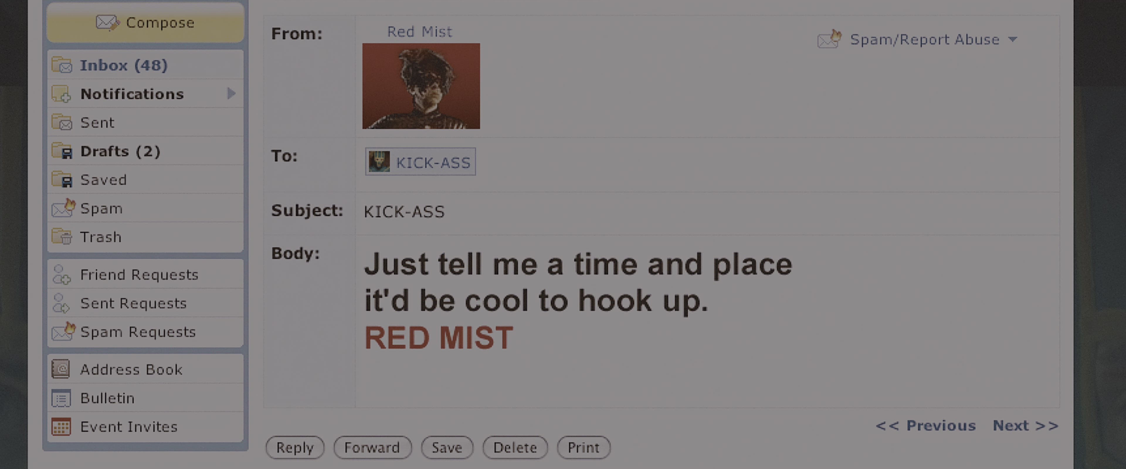 Kick-Ass (2010), unknown, 2.40:1 — film still
