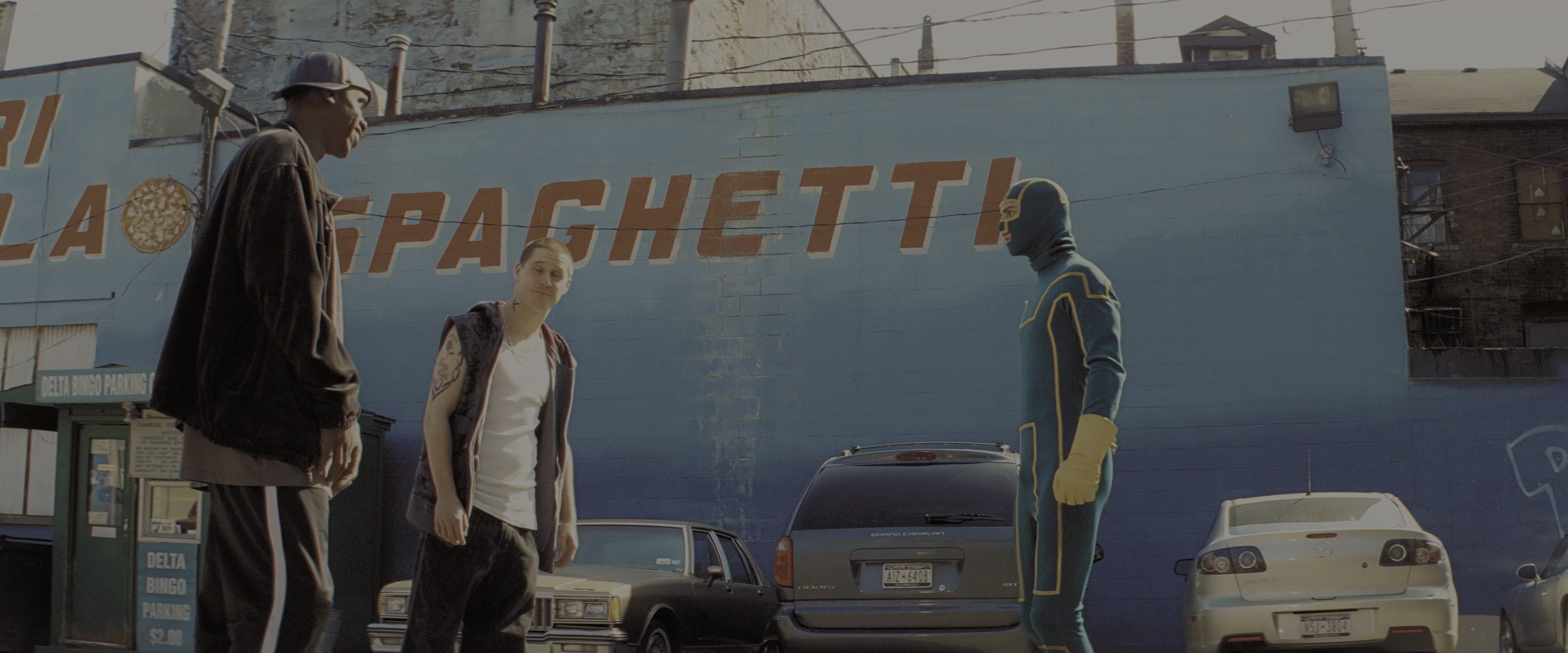Kick-Ass (2010), wide, 2.40:1 — film still