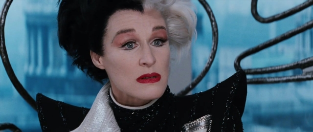 Close-up frame from 101 Dalmatians — face, hair, person