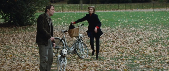 Wide shot frame from 101 Dalmatians — standing, walking, dog