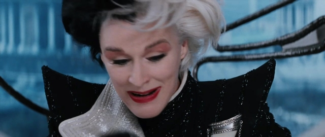 Close-up frame from 101 Dalmatians — face, hair, person