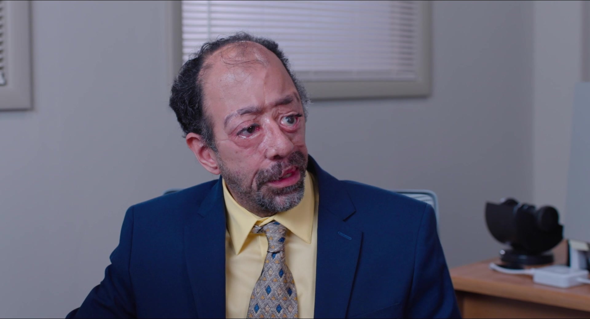 A Different Man (2024), wide, 1.85:1 — film still