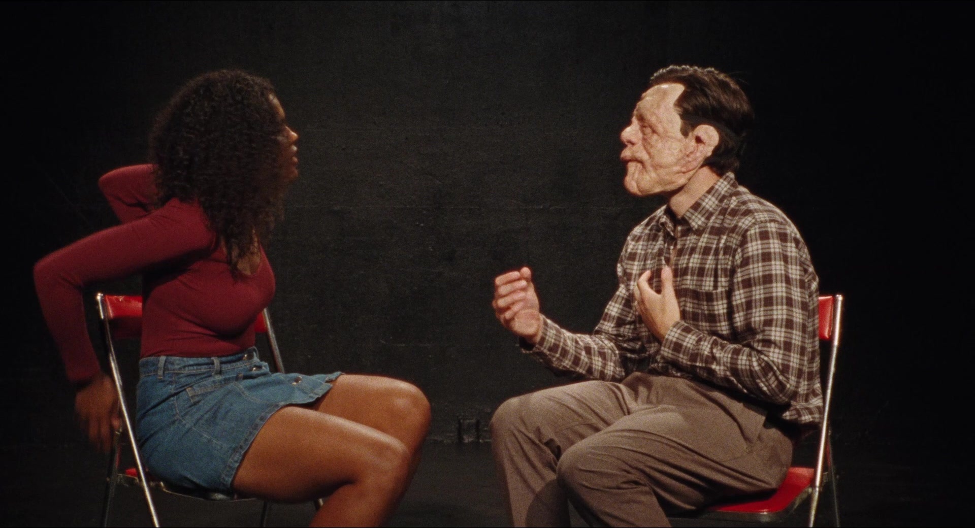 A Different Man (2024), wide, 1.85:1 — film still