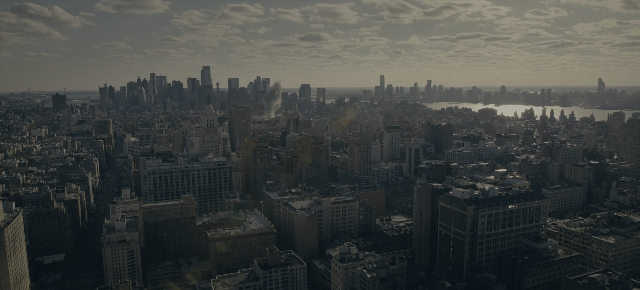 Frame from Joker: Folie à Deux — water, tower, skyscraper
