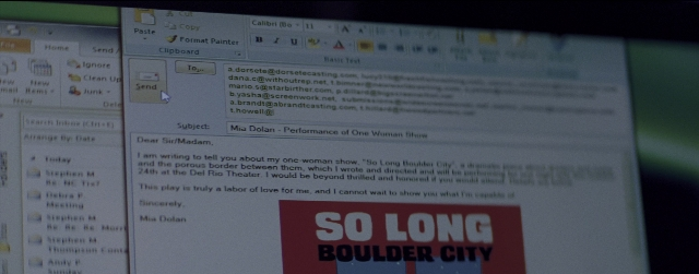 Frame from La La Land — computer monitor