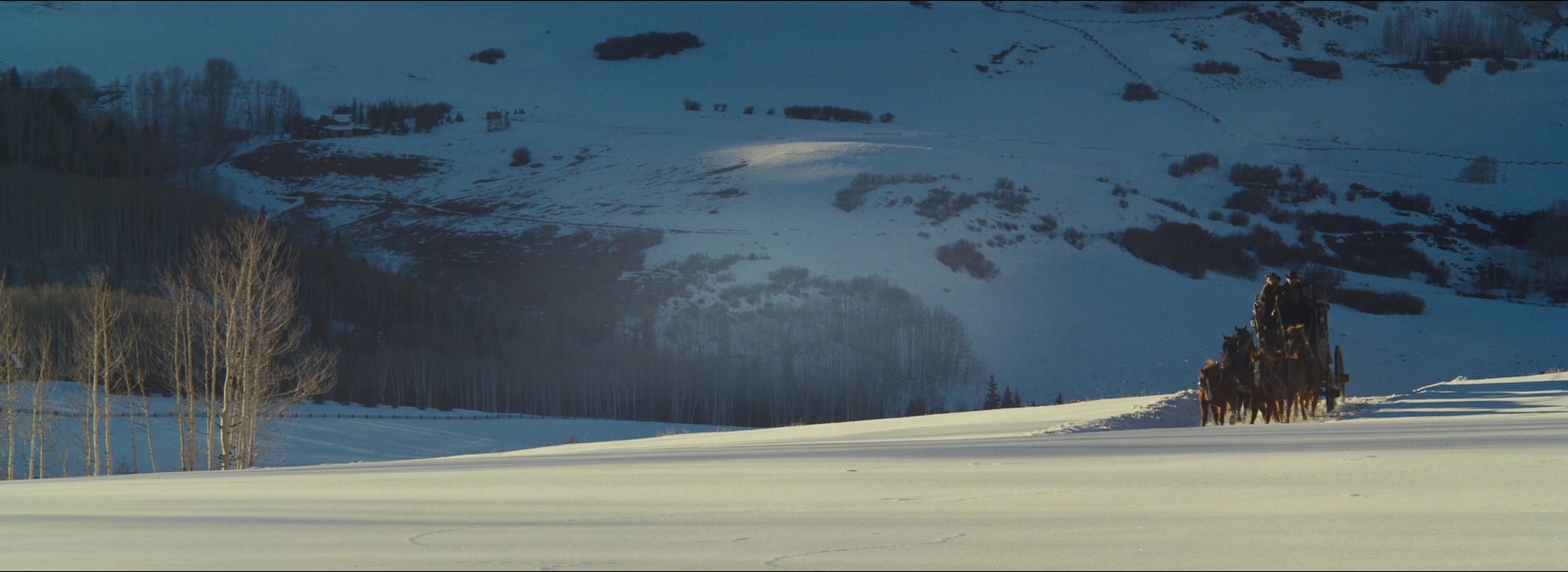 The Hateful Eight (2015), wide, 2.74:1 — film still