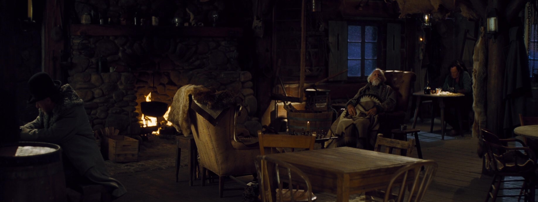 The Hateful Eight (2015), wide, 2.66:1 — film still