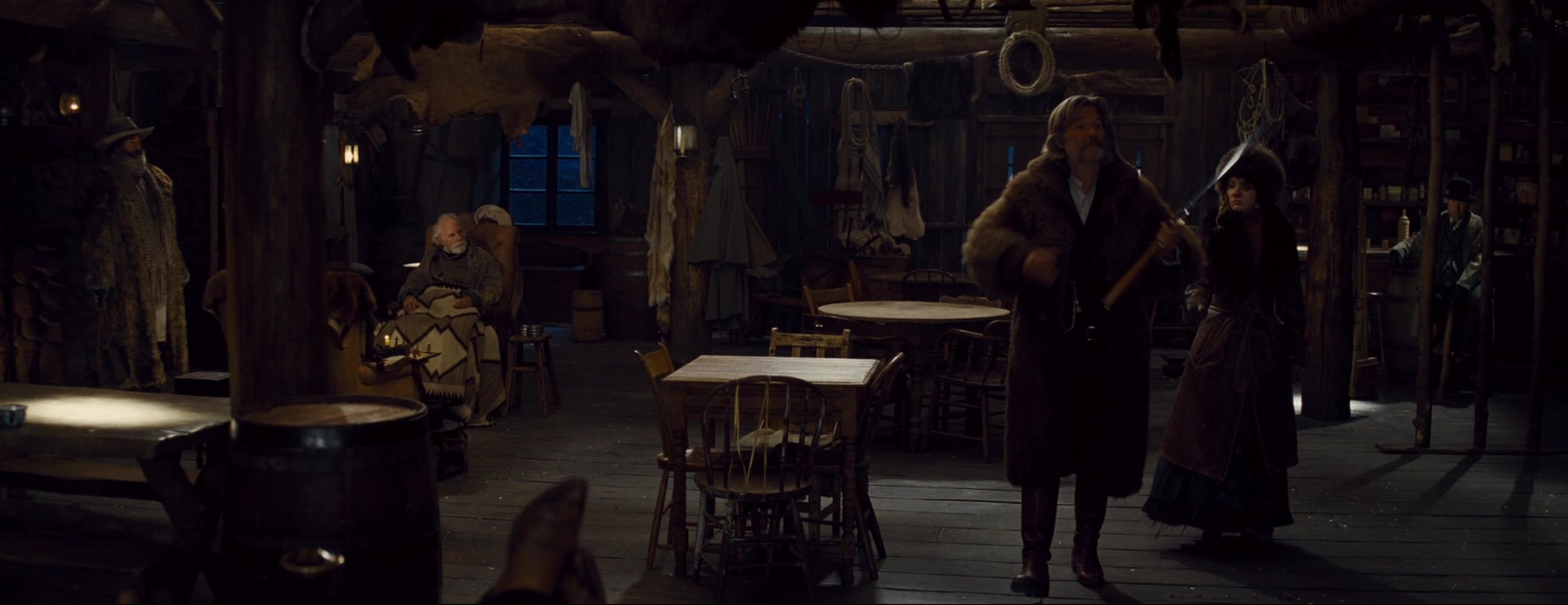 The Hateful Eight (2015), wide, 2.59:1 — film still
