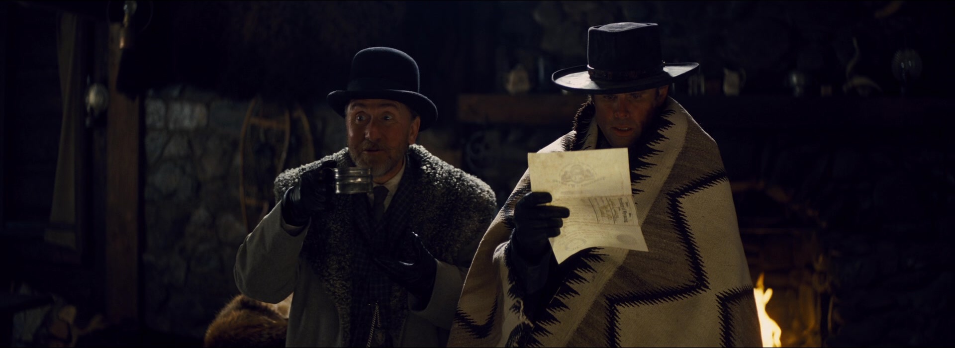 The Hateful Eight (2015), wide, 2.74:1 — film still