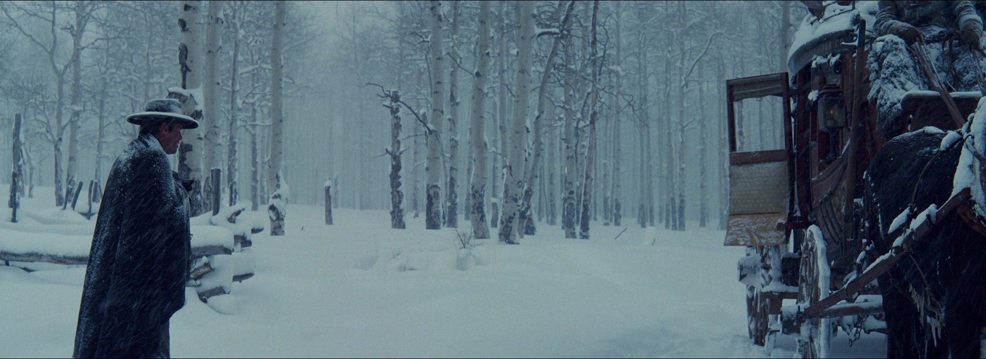 The Hateful Eight (2015), wide, 2.74:1 — film still