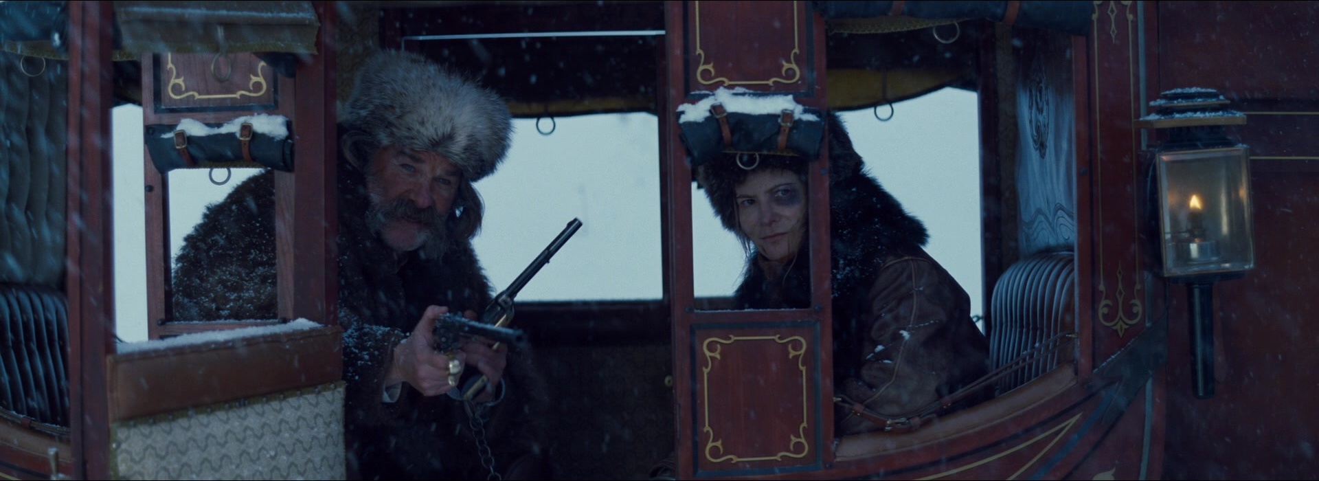 The Hateful Eight (2015), wide, 2.74:1 — film still