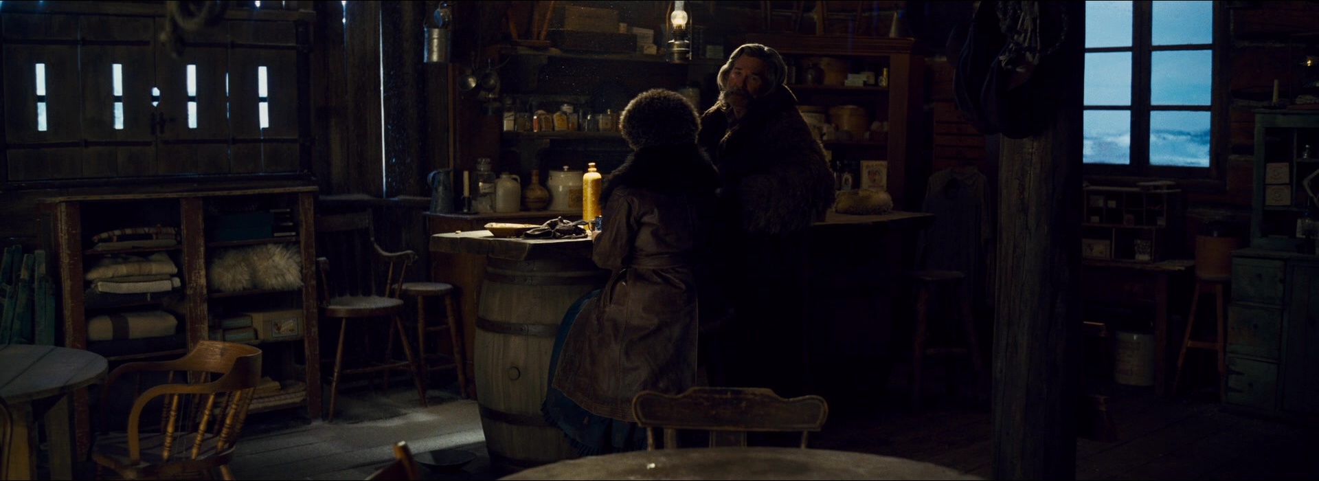 The Hateful Eight (2015), wide, 2.74:1 — film still