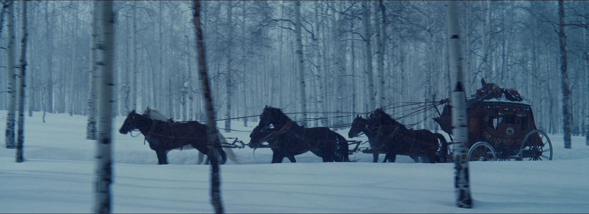 The Hateful Eight (2015), wide, 2.74:1 — film still