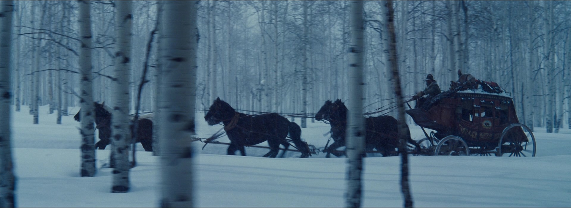 The Hateful Eight (2015), wide, 2.74:1 — film still