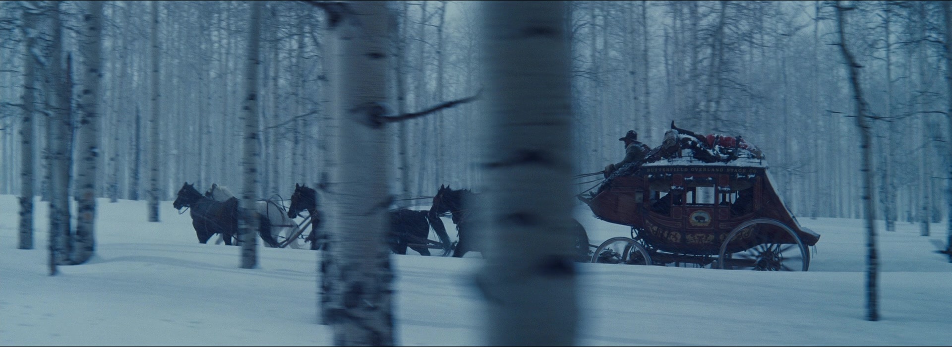 The Hateful Eight (2015), wide, 2.74:1 — film still