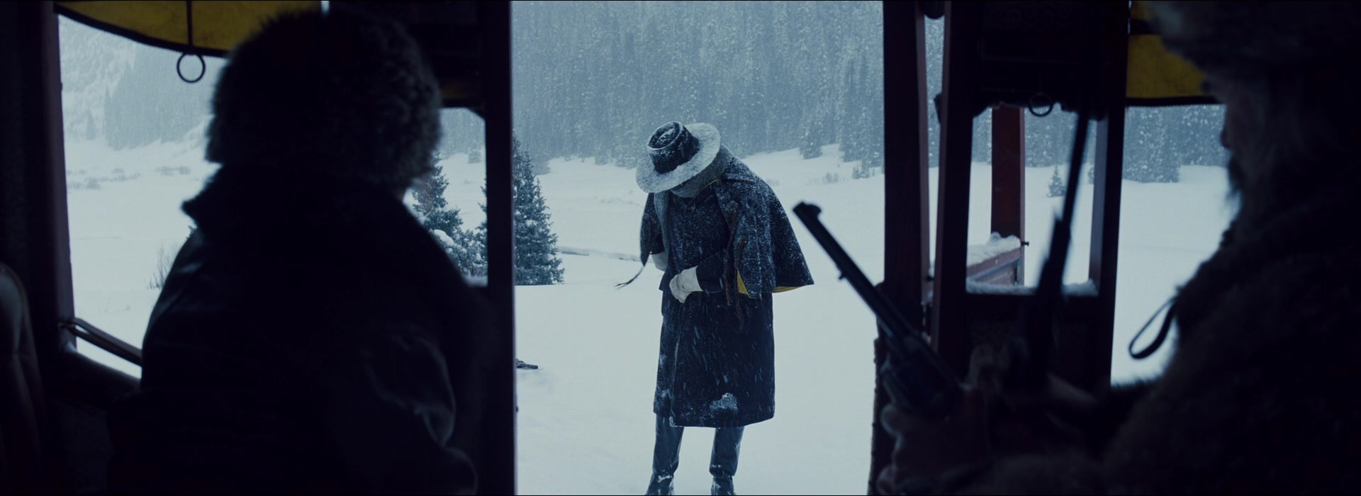 The Hateful Eight (2015), wide, 2.74:1 — film still