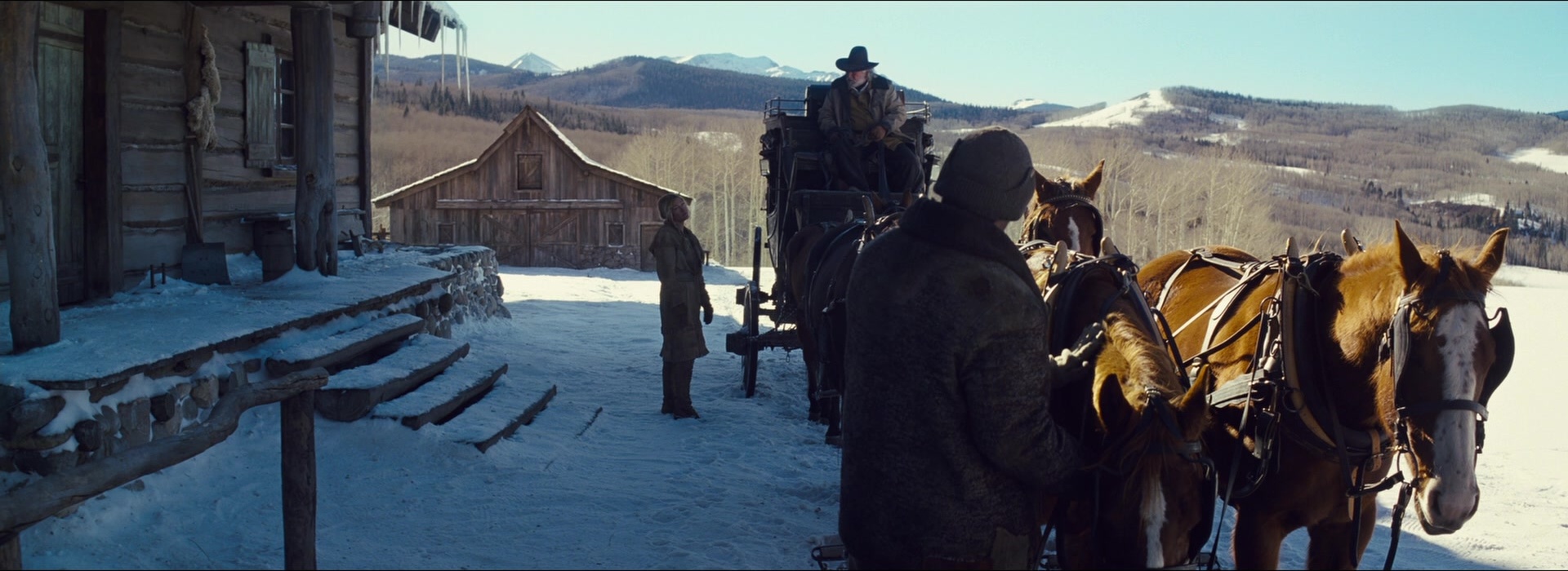 The Hateful Eight (2015), wide, 2.74:1 — film still
