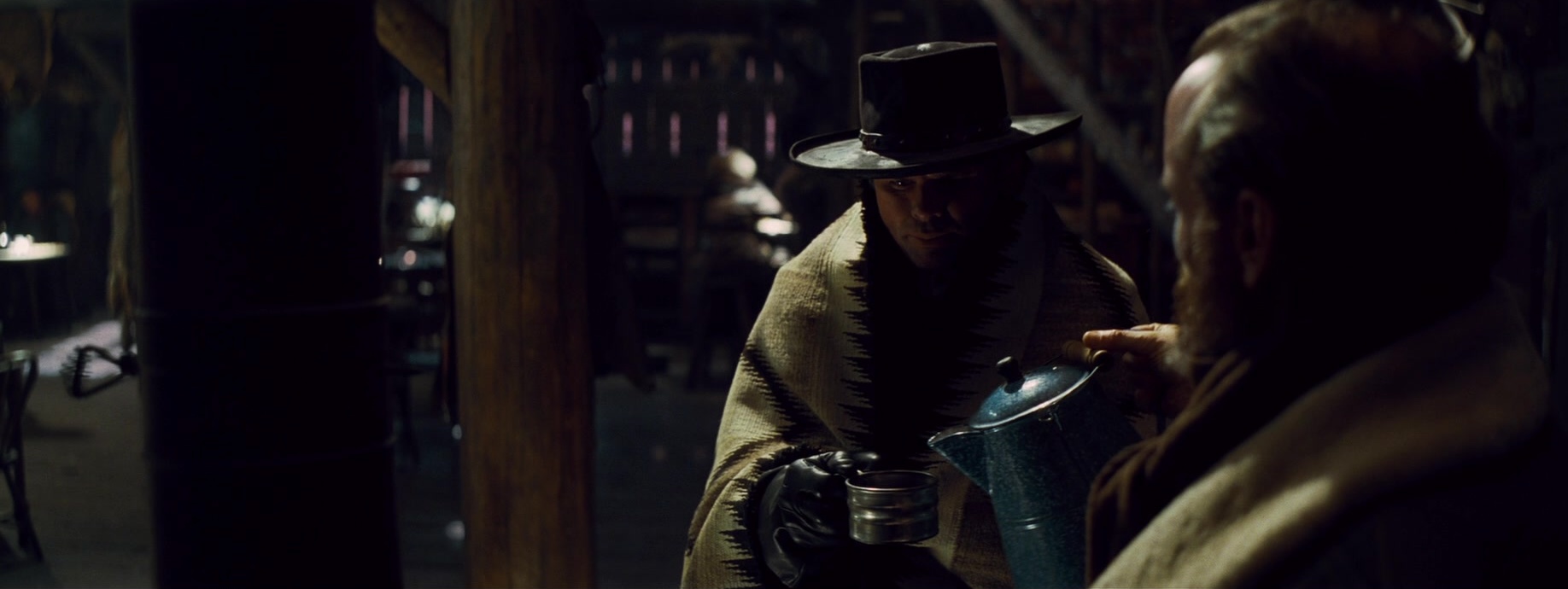 The Hateful Eight (2015), wide, 2.66:1 — film still