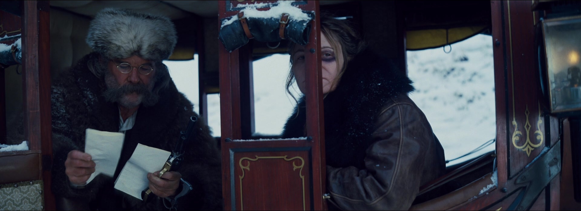 The Hateful Eight (2015), wide, 2.74:1 — film still