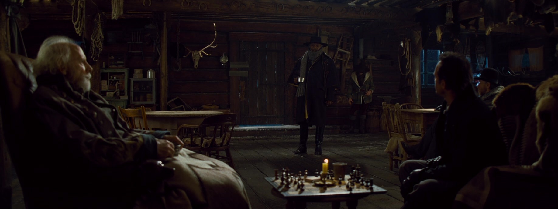 The Hateful Eight (2015), wide, 2.66:1 — film still