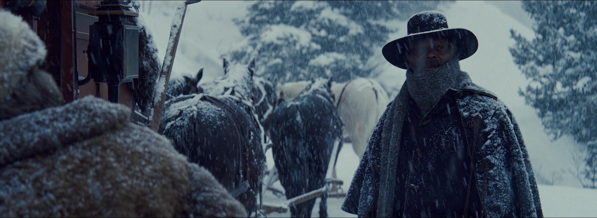 The Hateful Eight (2015), wide, 2.74:1 — film still