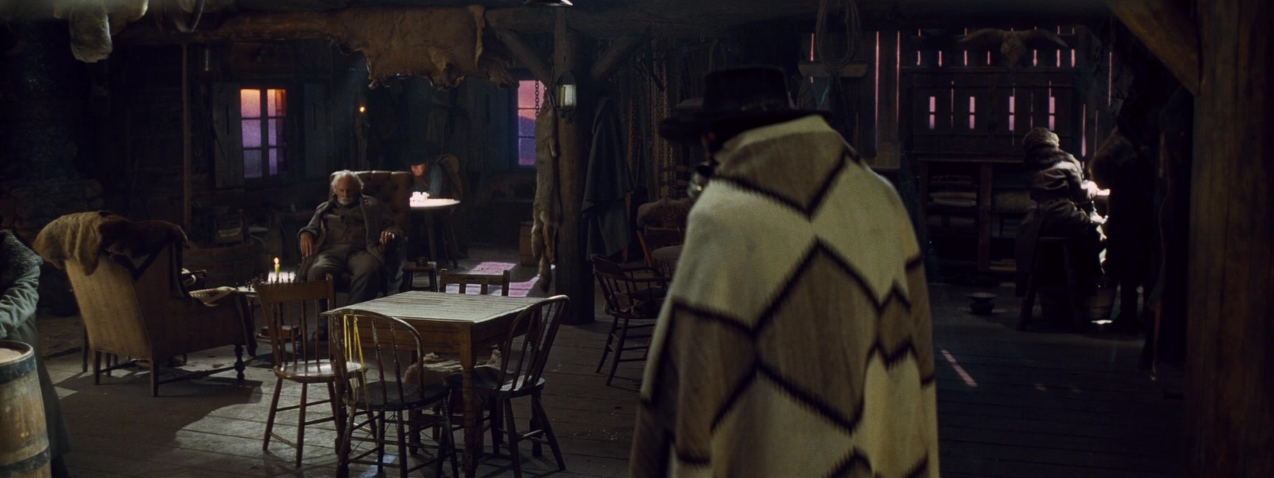 The Hateful Eight (2015), wide, 2.66:1 — film still
