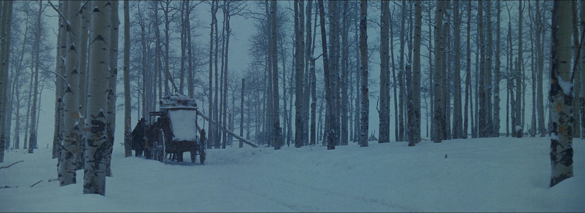 The Hateful Eight (2015), wide, 2.74:1 — film still