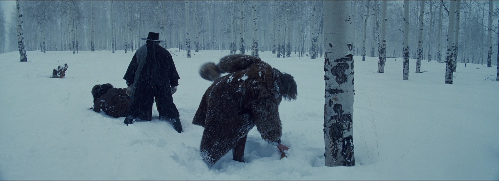 The Hateful Eight (2015), wide, 2.74:1 — film still