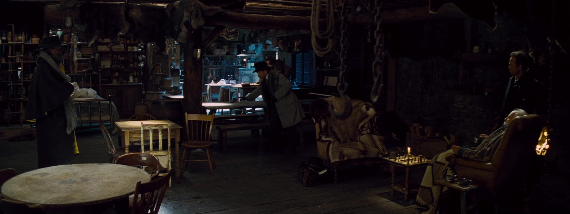 The Hateful Eight (2015), wide, 2.66:1 — film still