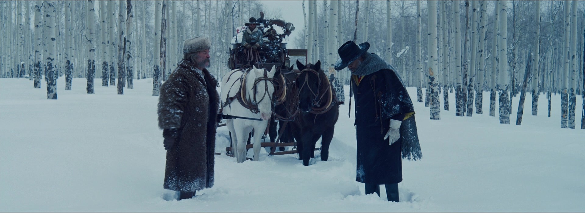 The Hateful Eight (2015), wide, 2.74:1 — film still