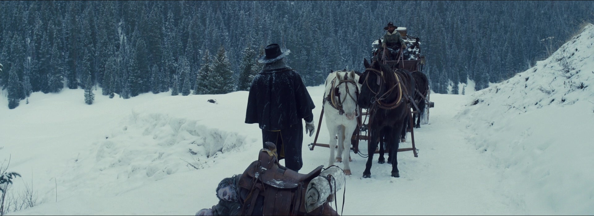 The Hateful Eight (2015), wide, 2.74:1 — film still