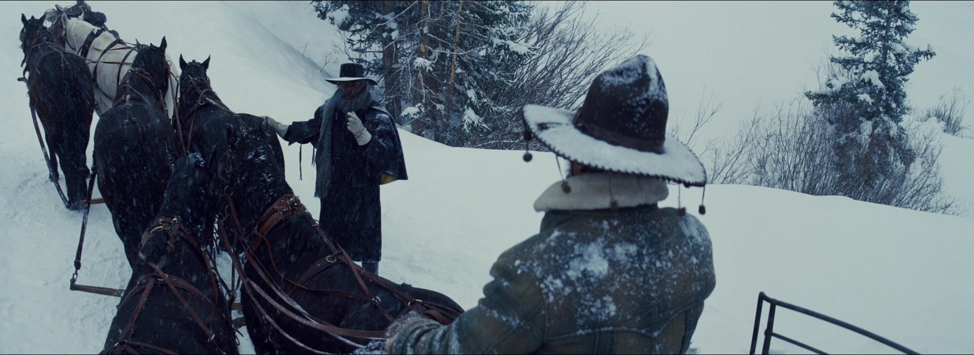 The Hateful Eight (2015), wide, 2.74:1 — film still