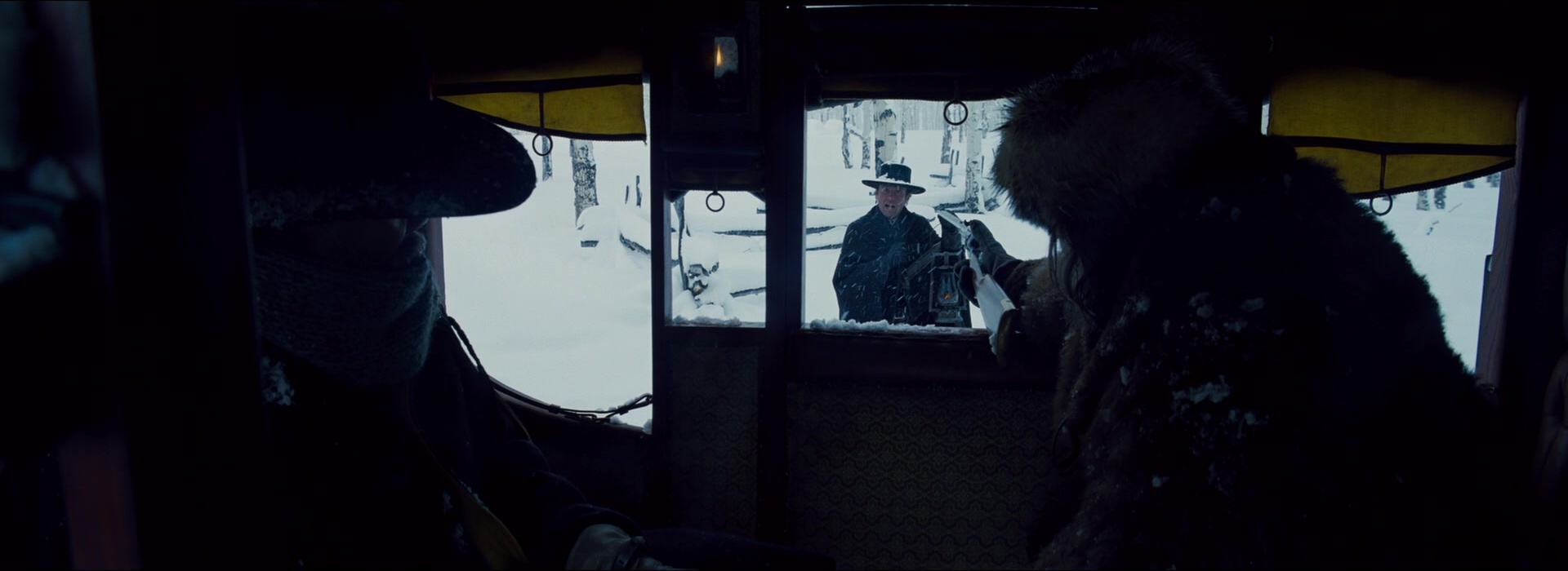 The Hateful Eight (2015), wide, 2.74:1 — film still