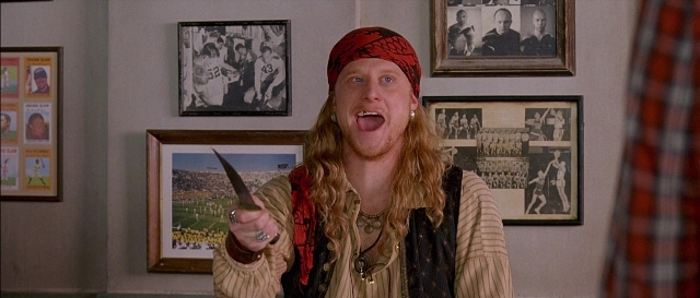 Wide shot frame from Dodgeball: A True Underdog Story — standing, room, hand