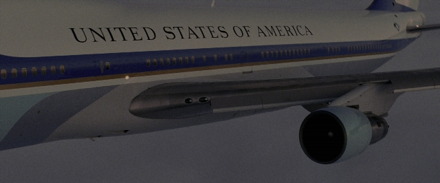 Frame from Air Force One — airplane