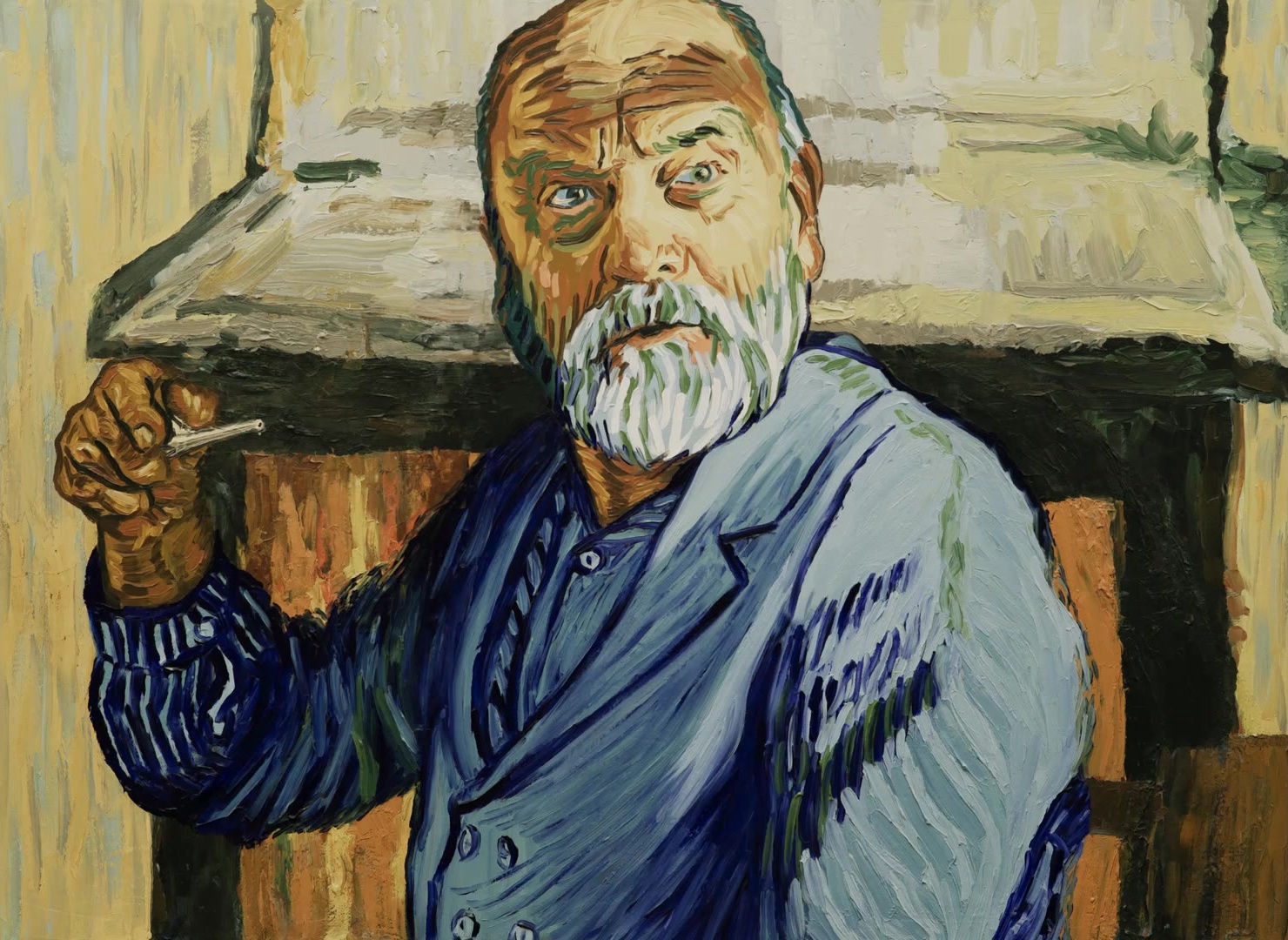 Loving Vincent (2017), wide, 1.37:1 — film still