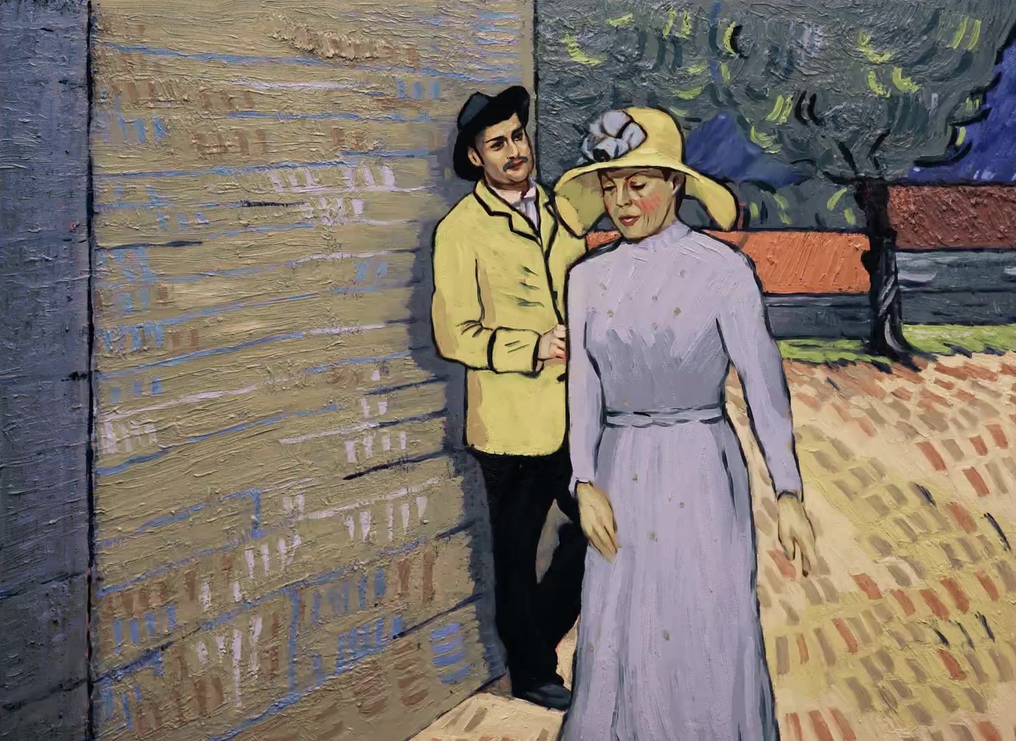 Loving Vincent (2017), wide, 1.37:1 — film still