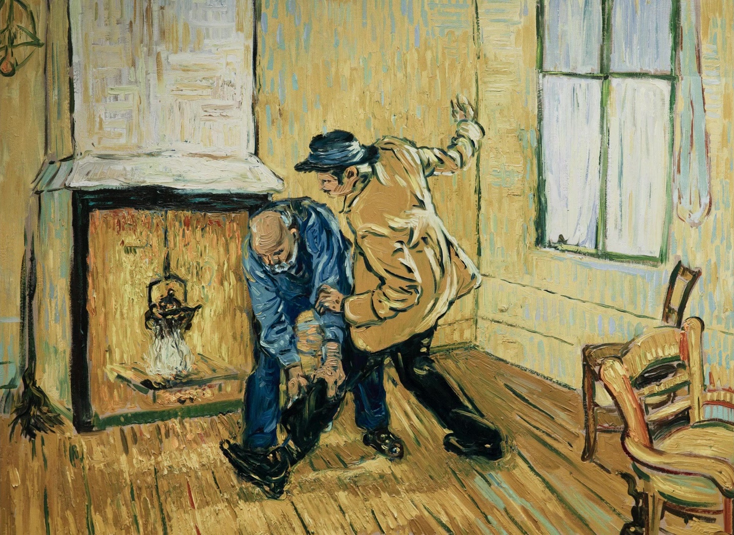 Loving Vincent (2017), wide, 1.37:1 — film still