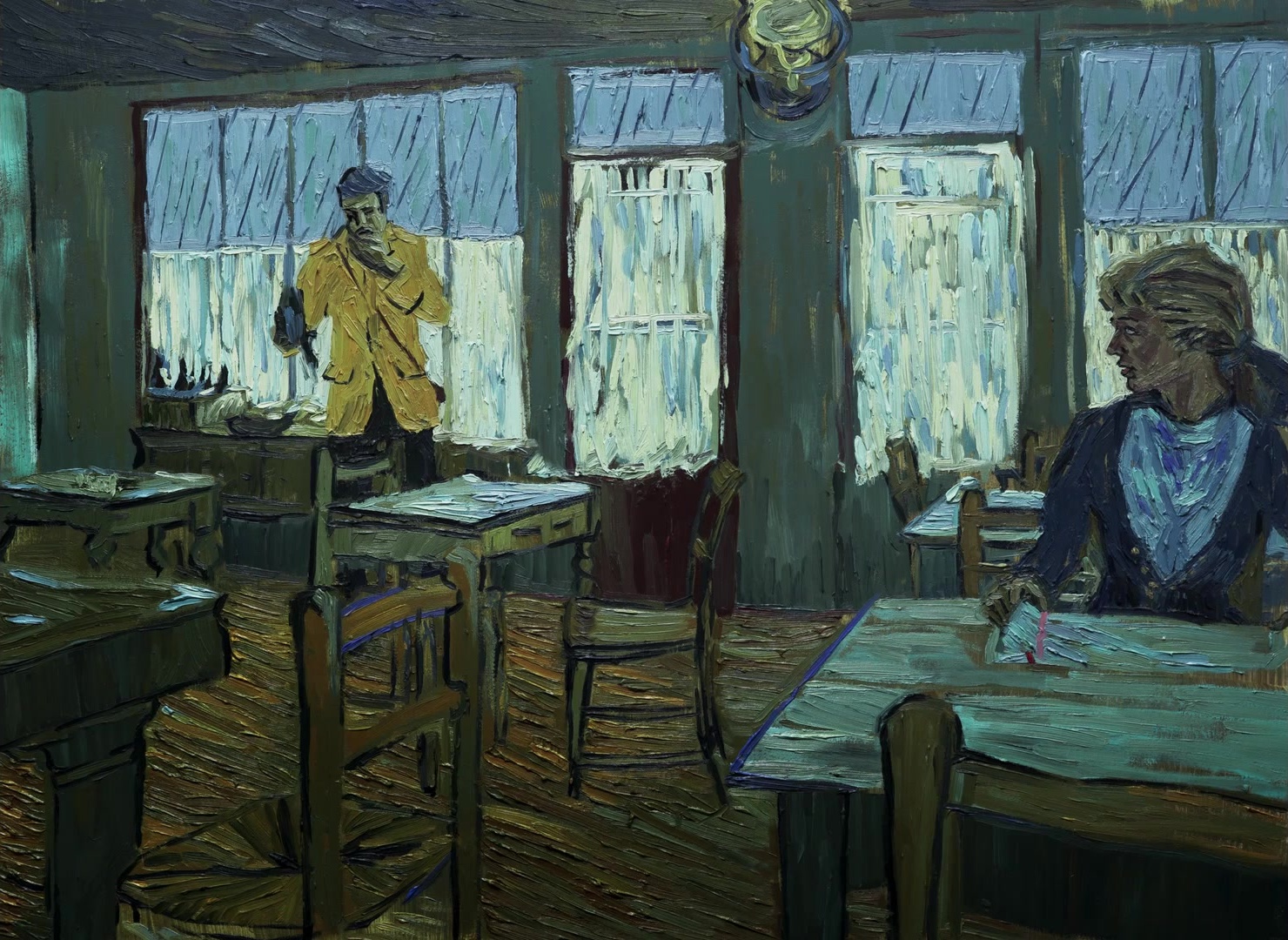 Loving Vincent (2017), wide, 1.37:1 — film still
