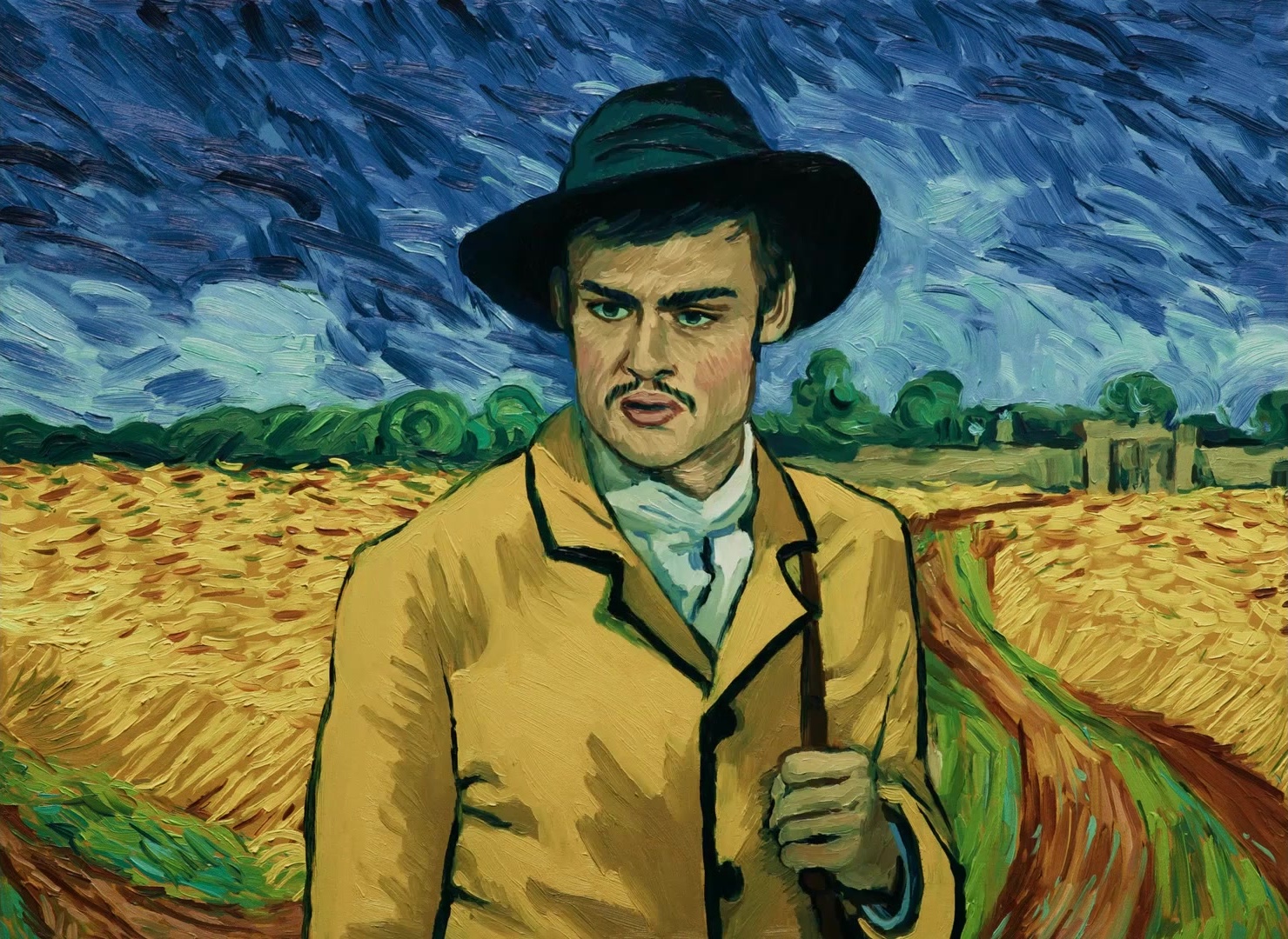 Loving Vincent (2017), wide, 1.37:1 — film still