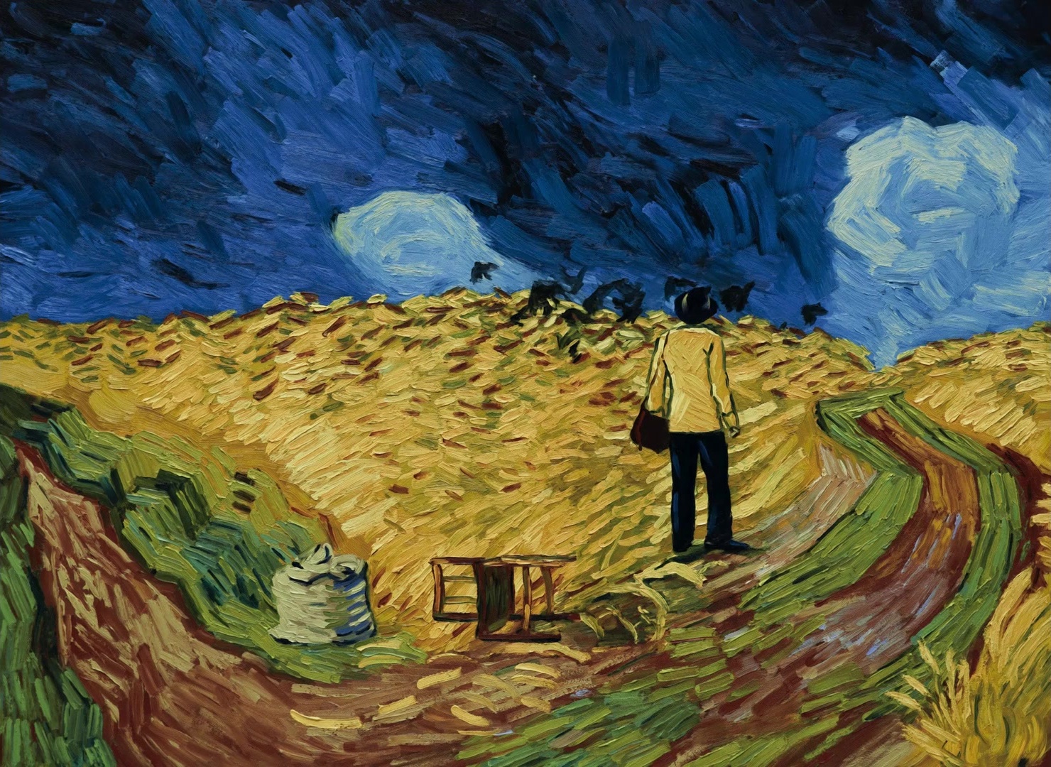 Loving Vincent (2017), wide, 1.37:1 — film still