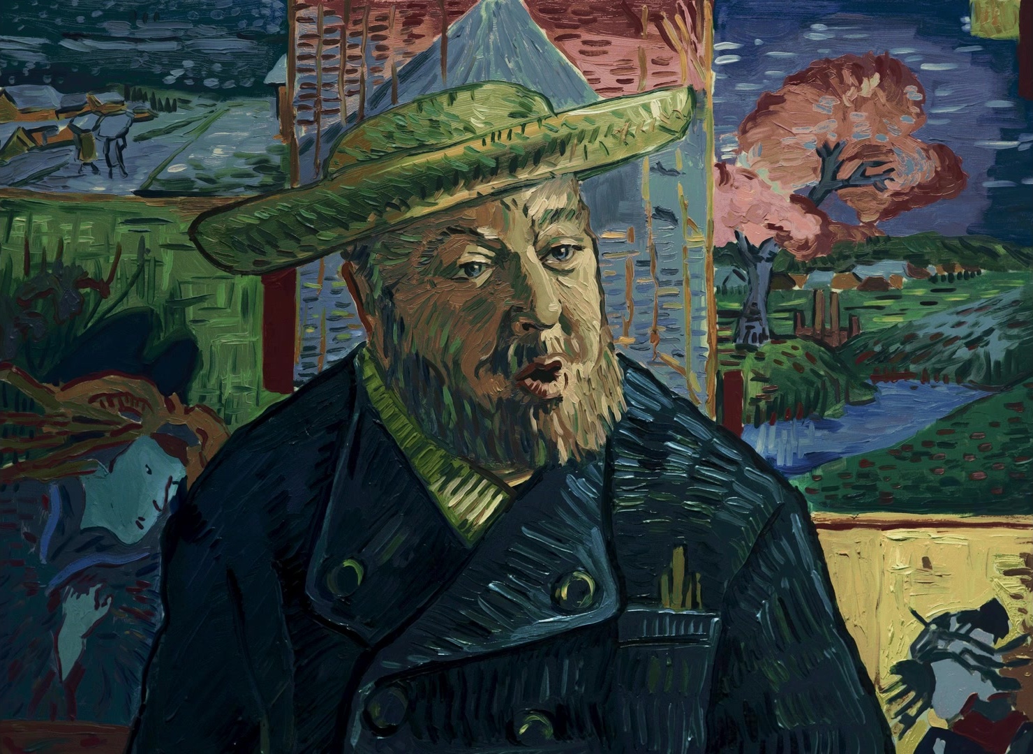 Loving Vincent (2017), wide, 1.37:1 — film still