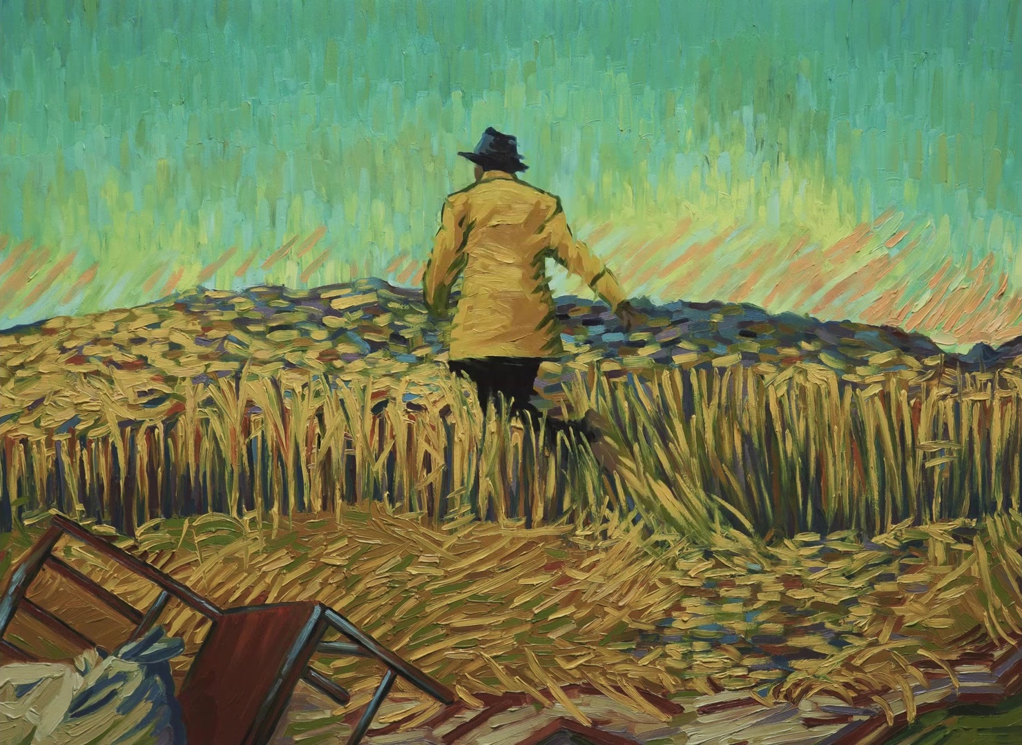Loving Vincent (2017), wide, 1.37:1 — film still