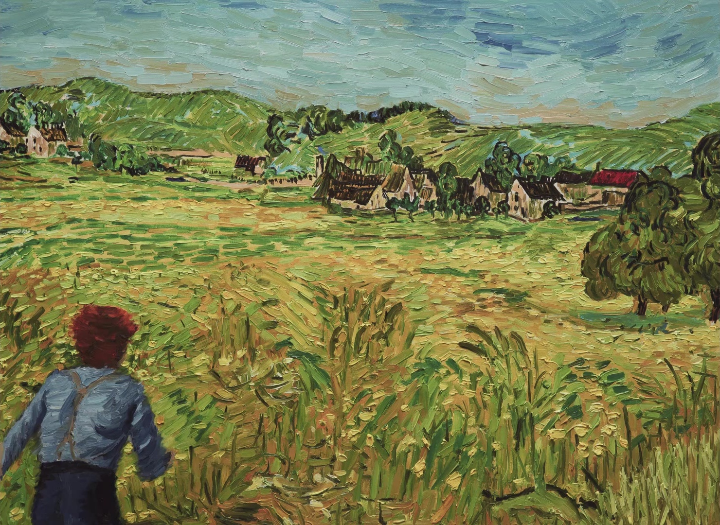 Loving Vincent (2017), wide, 1.37:1 — film still